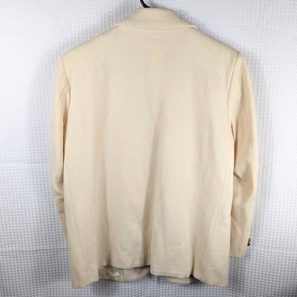 Petite Sophisticate & Co Size 6 Cream Blazer Women’s 80s Vintage Wool Jacket - Picture 2 of 6
